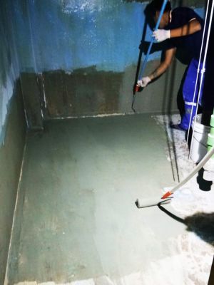 งานซ่อมบ่อน้ำใต้ดิน ด้วยการเคลือบอีพ็อกซี่ (epoxy coating)